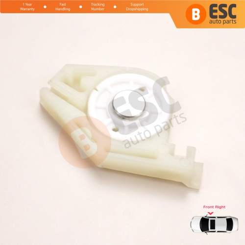 Front Right Window Regulator Repair Corner Cable Roller Pulley Clips Pin Set 2 for Fiat Doblo MK1 MPV Van 119 223 2001-2010 51718403