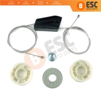 Rear Quarter Window Regulator Repair Set for Mini Cooper R52 R57 2004-2015 Cabrio Convertible 51377111017 51377111018
