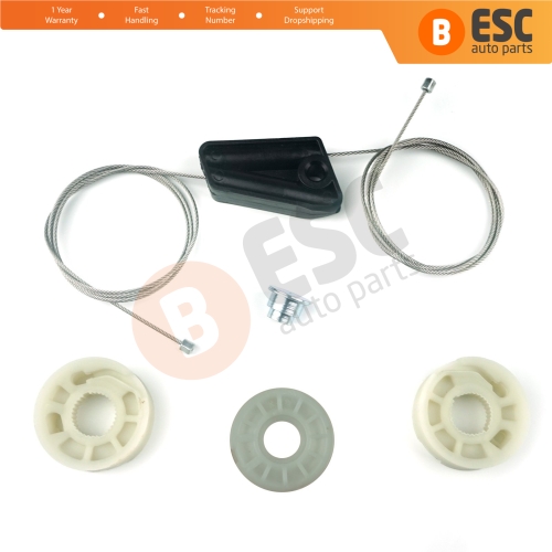 Rear Quarter Window Regulator Repair Set for Mini Cooper R52 R57 2004-2015 Cabrio Convertible 51377111017 51377111018