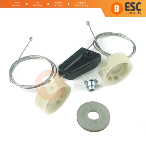 Rear Quarter Window Regulator Repair Set for Mini Cooper R52 R57 2004-2015 Cabrio Convertible 51377111017 51377111018