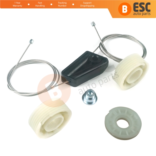 Rear Quarter Window Regulator Repair Set for Mini Cooper R52 R57 2004-2015 Cabrio Convertible 51377111017 51377111018