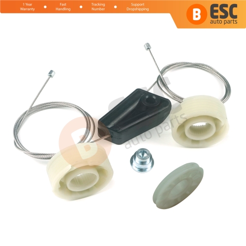 Rear Quarter Window Regulator Repair Set for Mini Cooper R52 R57 2004-2015 Cabrio Convertible 51377111017 51377111018