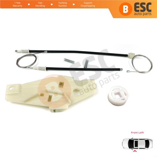 Window Regulator Repair Set Front Left Door for Toyota Corolla E10 AE100 E100 1991-1999 3/4/5 Door 6980212140