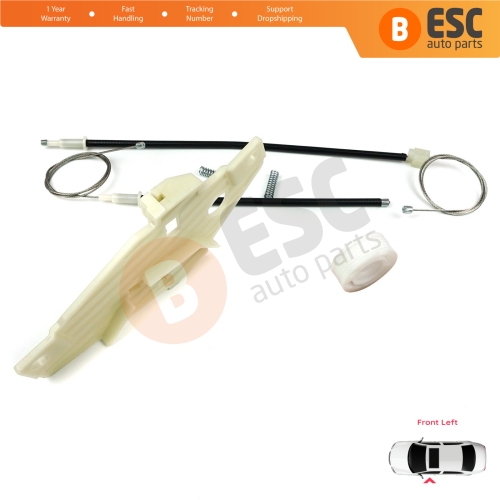 Window Regulator Repair Set Front Left Door for Toyota Corolla E10 AE100 E100 1991-1999 3/4/5 Door 6980212140