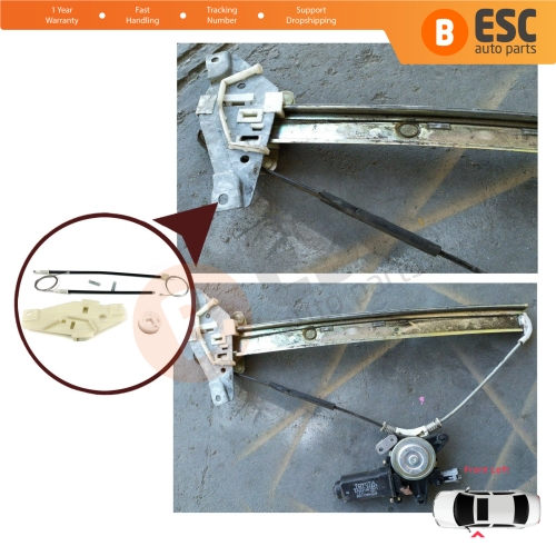 Window Regulator Repair Set Front Left Door for Toyota Corolla E10 AE100 E100 1991-1999 3/4/5 Door 6980212140