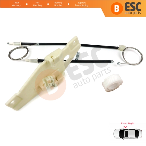 Window Regulator Repair Set Front Right Door for Toyota Corolla E10 AE100 E100 1991-1999 3/4/5 Door 6981002051