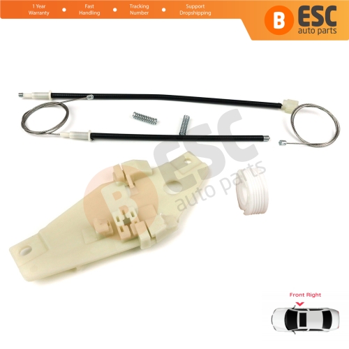 Window Regulator Repair Set Front Right Door for Toyota Corolla E10 AE100 E100 1991-1999 3/4/5 Door 6981002051