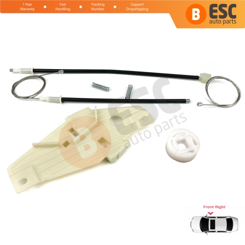 Window Regulator Repair Set Front Right Door for Toyota Corolla E10 AE100 E100 1991-1999 3/4/5 Door 6981002051