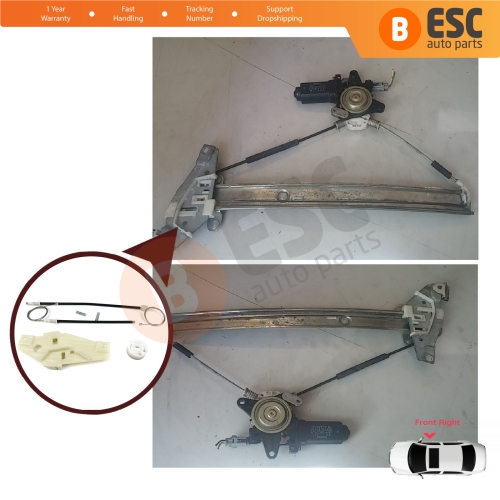 Window Regulator Repair Set Front Right Door for Toyota Corolla E10 AE100 E100 1991-1999 3/4/5 Door 6981002051
