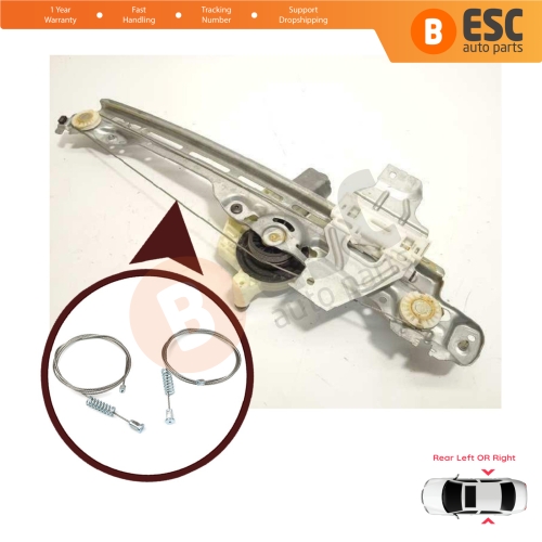 Window Regulator Repair Set Rear Door for Peugeot 308 MK2 T9 LB LP LW LH L3 2013-2021 4/5 Door 9678190080