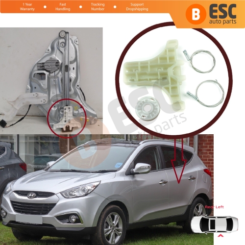 Power Window Regulator Repair Kit Rear Left for Hyundai IX35 Tucson MK2 LM 2009-2016 Kia Sorento XM 834702Y000