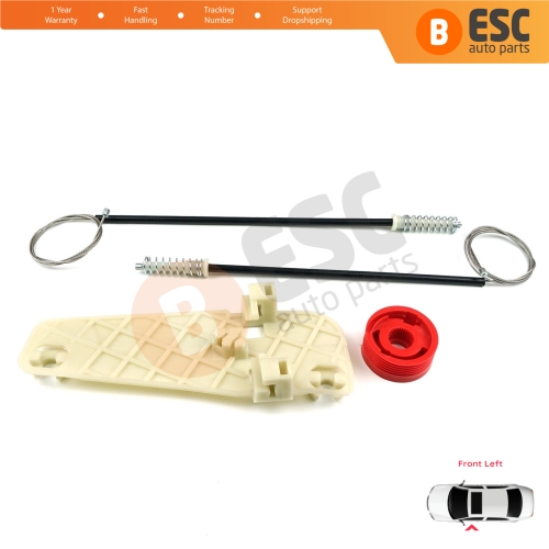 Window Regulator Repair Set Front Left Door for Jeep Grand Cherokee MK2 WJ WG 1998-2005 55076467AB