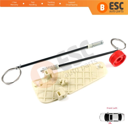 Window Regulator Repair Set Front Left Door for Jeep Grand Cherokee MK2 WJ WG 1998-2005 55076467AB