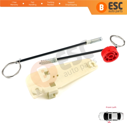 Window Regulator Repair Set Front Left Door for Jeep Grand Cherokee MK2 WJ WG 1998-2005 55076467AB