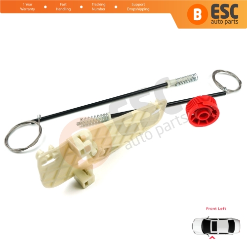 Window Regulator Repair Set Front Left Door for Jeep Grand Cherokee MK2 WJ WG 1998-2005 55076467AB