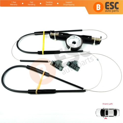 Power Window Regulator Repair Set Front Left Door for Ford Mondeo MK3 B4Y BWY B5Y 2000-2007 4/5 Door 1S71F23201AB