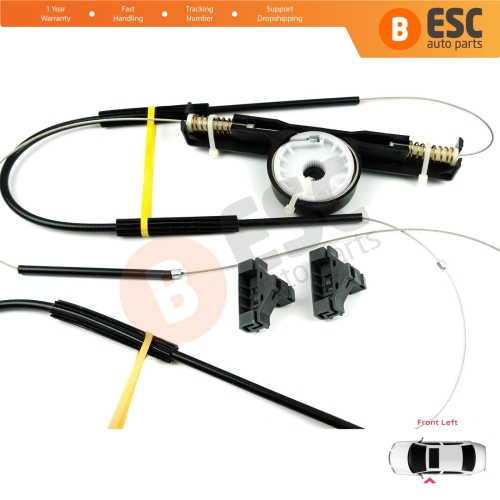 Power Window Regulator Repair Set Front Left Door for Ford Mondeo MK3 B4Y BWY B5Y 2000-2007 4/5 Door 1S71F23201AB