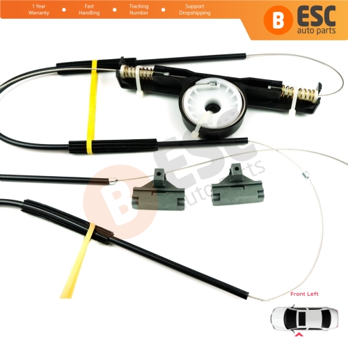 Power Window Regulator Repair Set Front Left Door for Ford Mondeo MK3 B4Y BWY B5Y 2000-2007 4/5 Door 1S71F23201AB