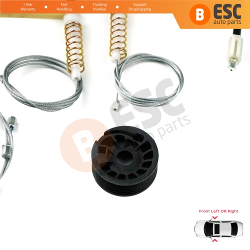 Window Regulator Repair Set Front Door for Mercedes C Class W205 S205 2013-2023 A2057204923 A2057209211