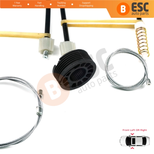 Window Regulator Repair Set Front Door for Mercedes C Class W205 S205 2013-2023 A2057204923 A2057209211