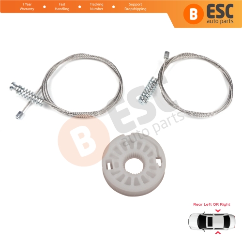 Window Regulator Repair Set Rear Door for Kia Sportage MK3 SL 2010-2015