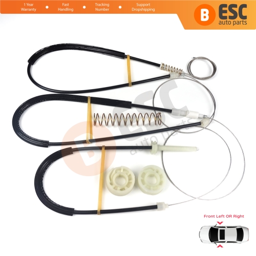 Power Window Regulator Repair Kit Front Door for Bentley Continental MK1 GT GTC 3W 393 394 2003-2011 Coupe Convertible