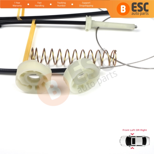 Power Window Regulator Repair Kit Front Door for Bentley Continental MK1 GT GTC 3W 393 394 2003-2011 Coupe Convertible