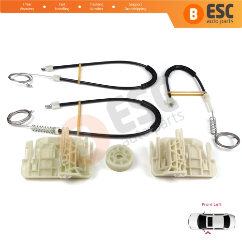 Window Regulator Repair Set Front Left Door for BMW 5 Series F10 F18 F11 4/5 Door 2009-2017 51337182131