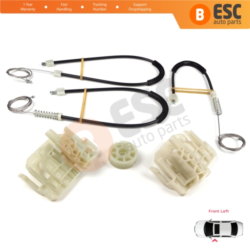 Window Regulator Repair Set Front Left Door for BMW 5 Series F10 F18 F11 4/5 Door 2009-2017 51337182131