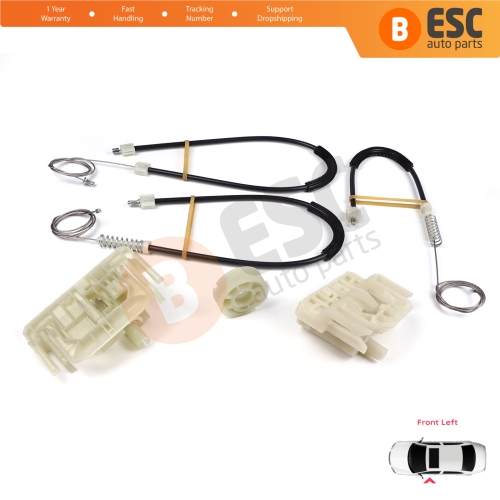 Window Regulator Repair Set Front Left Door for BMW 5 Series F10 F18 F11 4/5 Door 2009-2017 51337182131