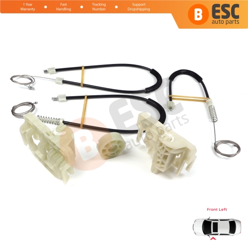 Window Regulator Repair Set Front Left Door for BMW 5 Series F10 F18 F11 4/5 Door 2009-2017 51337182131