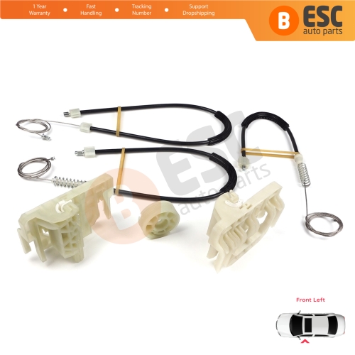 Window Regulator Repair Set Front Left Door for BMW 5 Series F10 F18 F11 4/5 Door 2009-2017 51337182131