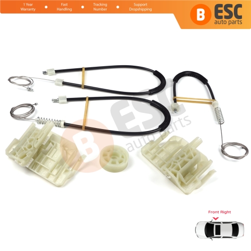 Window Regulator Repair Set Front Right Door for BMW 5 Series F10 F18 F11 4/5 Door 2009-2017 51337182132