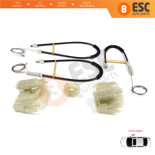 Window Regulator Repair Set Front Right Door for BMW 5 Series F10 F18 F11 4/5 Door 2009-2017 51337182132