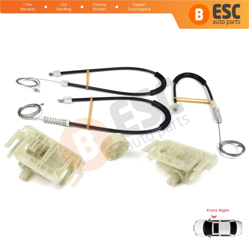 Window Regulator Repair Set Front Right Door for BMW 5 Series F10 F18 F11 4/5 Door 2009-2017 51337182132