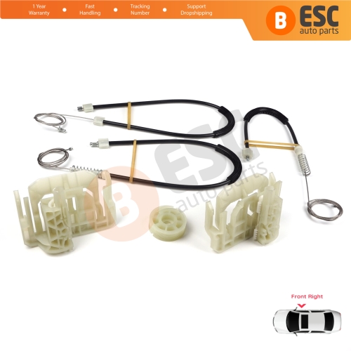 Window Regulator Repair Set Front Right Door for BMW 5 Series F10 F18 F11 4/5 Door 2009-2017 51337182132