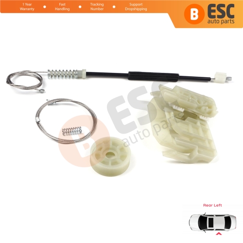 Window Regulator Repair Set Rear Left Door for BMW 5 Series F10 F18 F11 4/5 Door 2009-2017 51357182613