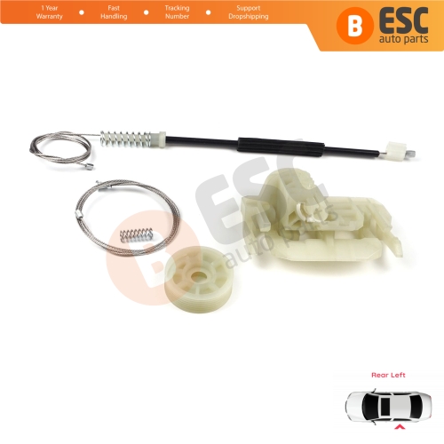 Window Regulator Repair Set Rear Left Door for BMW 5 Series F10 F18 F11 4/5 Door 2009-2017 51357182613