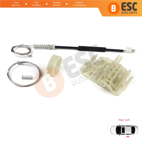 Window Regulator Repair Set Rear Left Door for BMW 5 Series F10 F18 F11 4/5 Door 2009-2017 51357182613