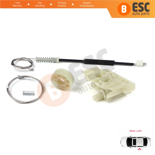 Window Regulator Repair Set Rear Left Door for BMW 5 Series F10 F18 F11 4/5 Door 2009-2017 51357182613