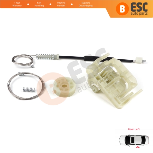Window Regulator Repair Set Rear Left Door for BMW 5 Series F10 F18 F11 4/5 Door 2009-2017 51357182613