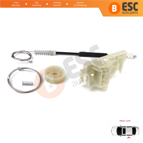 Window Regulator Repair Set Rear Left Door for BMW 5 Series F10 F18 F11 4/5 Door 2009-2017 51357182613