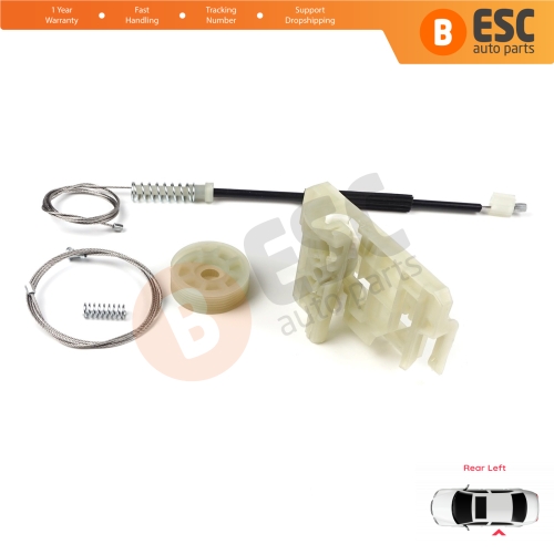 Window Regulator Repair Set Rear Left Door for BMW 5 Series F10 F18 F11 4/5 Door 2009-2017 51357182613