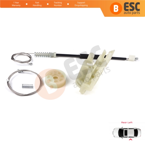 Window Regulator Repair Set Rear Left Door for BMW 5 Series F10 F18 F11 4/5 Door 2009-2017 51357182613