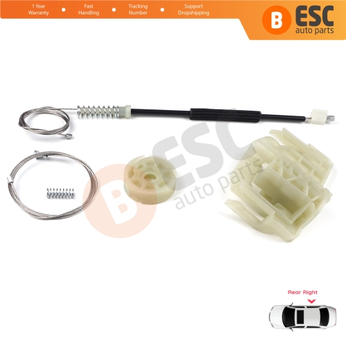 Window Regulator Repair Set Rear Right Door for BMW 5 Series F10 F18 F11 4/5 Door 2009-2017 51357182614