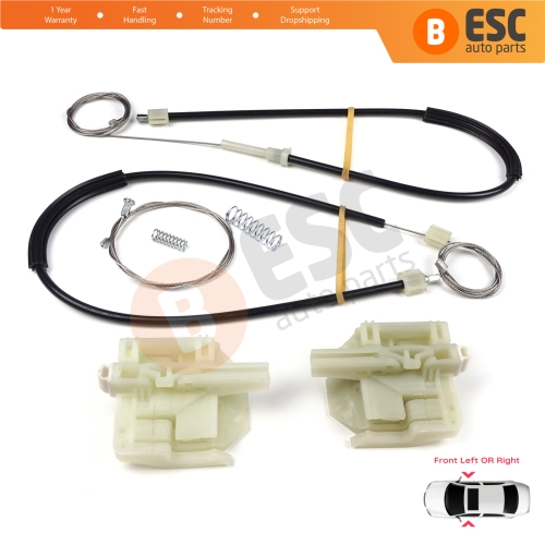 Window Regulator Repair Set Front Door for BMW X6 E71 E72 2007-2015 51337197301 51337197302