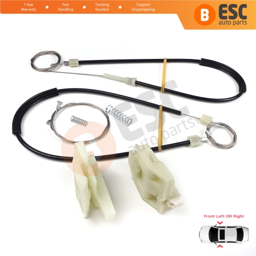 Window Regulator Repair Set Front Door for BMW X6 E71 E72 2007-2015 51337197301 51337197302