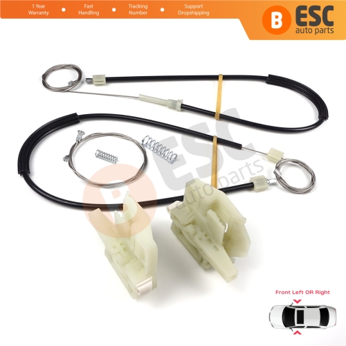 Window Regulator Repair Set Front Door for BMW X6 E71 E72 2007-2015 51337197301 51337197302