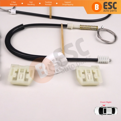 Power Window Regulator Repair Set Front Right Door for Skoda Octavia MK1 1U 1U2 1U5 2001-2010 4/5 Door Facelift 1U0837462B