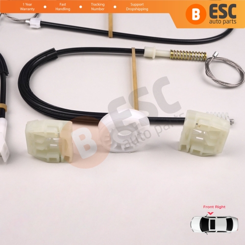 Power Window Regulator Repair Set Front Right Door for Skoda Octavia MK1 1U 1U2 1U5 2001-2010 4/5 Door Facelift 1U0837462B